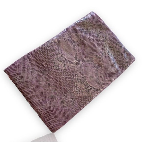 Big Buddha Purple Snakeskin & Sequin Large Clutch Purse - Picture 8 of 9